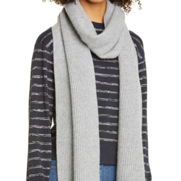 Rag Bone Ace Cashmere Scarf Grey 
